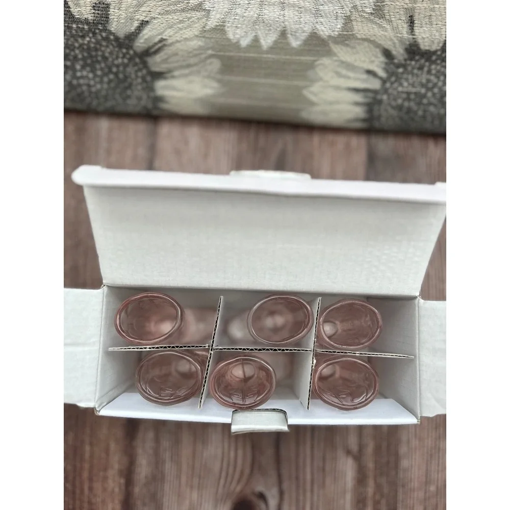 Home Essentials Blush Pink Cowboy Boot Shot Glasses Set of 6 Western Barware